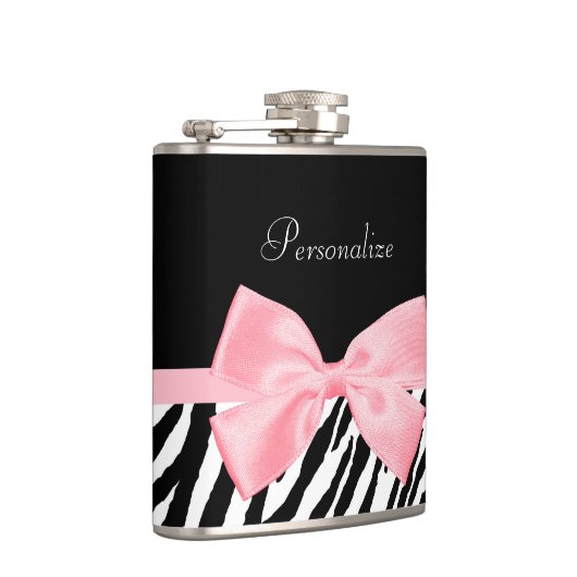 Flasques Ruban rose-clair doucement Girly chic d'impression (Droite)