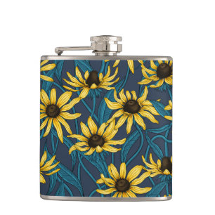 Flasques Rudbekia jaune sur la marine