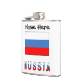 Flasques Russie Drapeau Russe Noir Personnalisation  (Gauche)