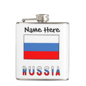 Flasques Russie Drapeau Russe Noir Personnalisation  (Devant)