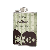 Flasques Rustic Bears Woodland Mariage de la fête nuptiale (Gauche)