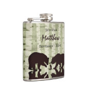 Flasques Rustic Bears Woodland Mariage de la fête nuptiale (Droite)