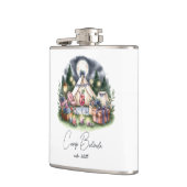 Flasques Rustic Camp Bride Fête Personnalisée Favoriser (Gauche)