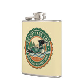 Flasques Rustic Canadian Loon Wolf Bird Wilderness (Gauche)