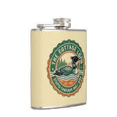 Flasques Rustic Canadian Loon Wolf Bird Wilderness (Droite)