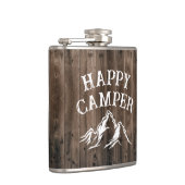 Flasques Rustic Happy Camper Adventure Camping Grange Wood (Droite)