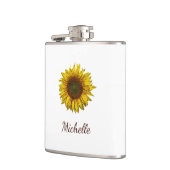 Flasques Rustic Sunflower Boho Floral Personalized  (Gauche)