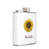Flasques Rustic Sunflower Boho Floral Personalized  (Droite)