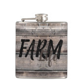 Flasques rustique chic FARM LIFE en écriture | (Devant)