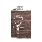 Flasques Rustique Moderne MEILLEUR PÈRE JAMAIS Nom Personna (Gauche)