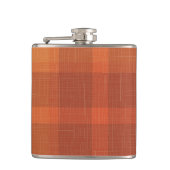 Flasques Rustique Orange Automne Plaid Tartan (Devant)