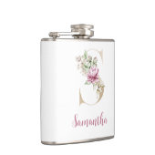 Flasques S initial, Lettre S dorée, Monogramme S, Floral ro (Droite)