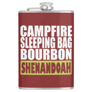 Flasques Sac couché de feu de camp Bourbon Shenandoah