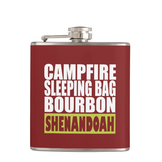 Flasques Sac couché de feu de camp Bourbon Shenandoah (Devant)