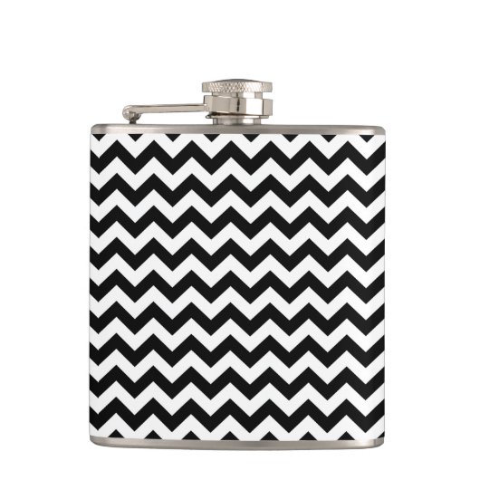 Flasques Safari noir Chevron (Devant)
