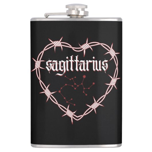 Flasques Sagittaire Constellation gothique foncé céleste (Devant)