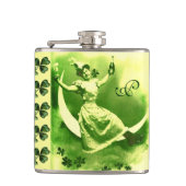 Flasques SAINT PATRICK'S DAY LUNE LADY AVEC Monogramme SHAM (Devant)