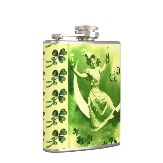 Flasques SAINT PATRICK'S DAY LUNE LADY AVEC Monogramme SHAM (Droite)