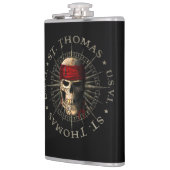 Flasques Saint Thomas USVI Pirate Skull (Gauche)