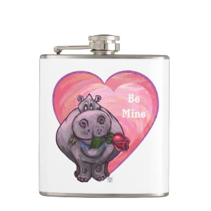 Flasques Saint-Valentin Hippopotame