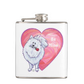 Flasques Saint Valentin Poméranie Blanche (Devant)