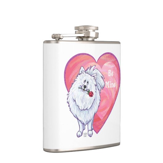 Flasques Saint Valentin Poméranie Blanche (Droite)