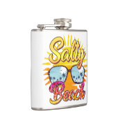 Flasques Salty Beach | Soleil et palmier tropicaux (Droite)