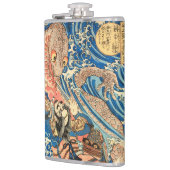 Flasques Samurai japonais combattant la salamandre (Gauche)