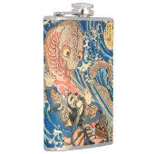 Flasques Samurai japonais combattant la salamandre (Droite)