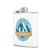 Flasques Sandwich Range New Hampshire Stars Lune (Gauche)