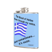 Flasques Sang d'Hellas et Ouzo (Gauche)