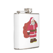 Flasques Santa Claus en rouge avec sac cadeau et lunettes (Droite)