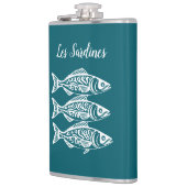 Flasques Sardines-Hawaïen-Pêcheur-Coeur Turquoise (Gauche)