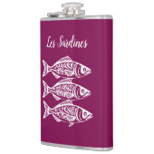 Flasques Sardines-Hawaïen-Pêcheur Couleur de vin de base (Gauche)