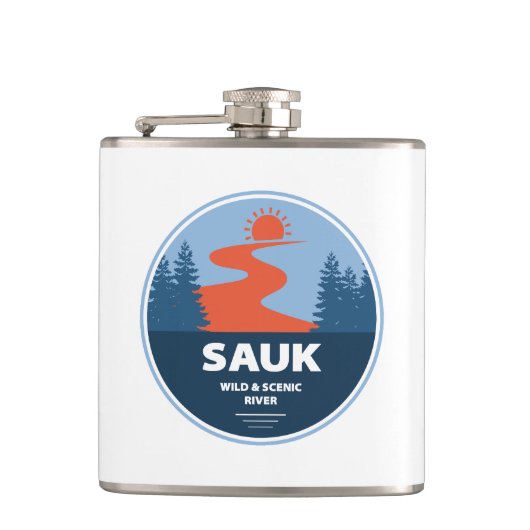 Flasques Sauk Wild Et Pittoresque River Washington (Devant)