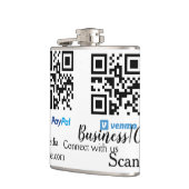 Flasques Scanner pour payer le code q r paypal venmo ajoute (Gauche)