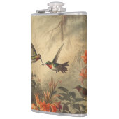 Flasques Scène botanique vintage d'hummingbirdet de fleurs (Gauche)