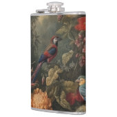 Flasques Scène botanique vintage oiseaux fleurs au paradis (Gauche)