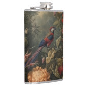 Flasques Scène botanique vintage oiseaux fleurs au paradis (Droite)