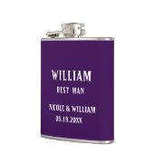 Flasques Scène couleur violet personnalisée (Gauche)