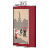 Flasques Scène d'art déco de Place de la Republique (Gauche)