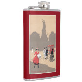 Flasques Scène d'art déco de Place de la Republique (Droite)