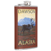 Flasques Scène de caribou - Dawson, Alaska (Droite)