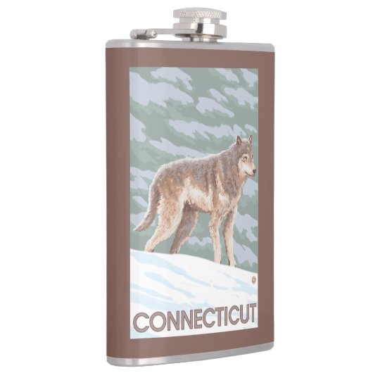 Flasques Scène de ConnecticutWolf (Droite)