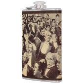 Flasques Scène de foule des années 1920 (Gauche)