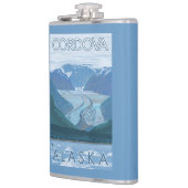 Flasques Scène de glacier - Cordova, Alaska (Gauche)