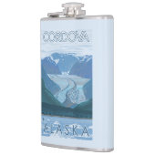 Flasques Scène de glacier - Cordova, Alaska (Gauche)