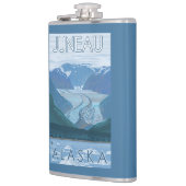 Flasques Scène de glacier - Juneau, Alaska (Gauche)
