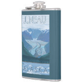 Flasques Scène de glacier - Juneau, Alaska (Gauche)