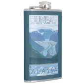 Flasques Scène de glacier - Juneau, Alaska (Droite)